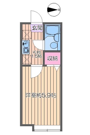 オーネスト六町Iの物件間取画像